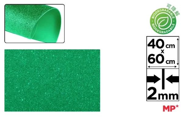 BIODEGRADABLE GLITTER FOAM