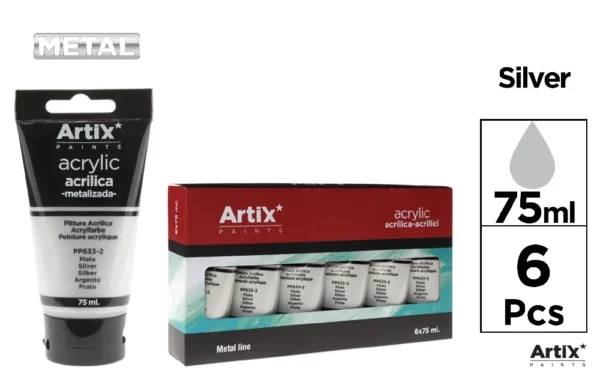 HIGH-DENSITY ACRYLIC PAINT METALLIC COLO