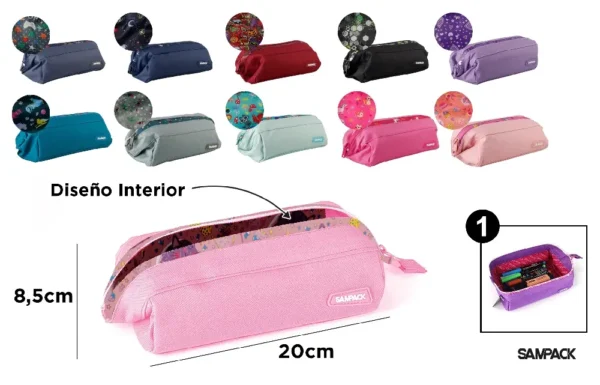 ONE ZIPPER ROUND SAMPACK CASE