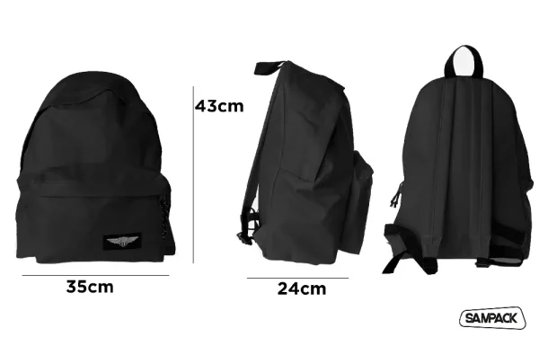 LARGE ECO BACKPACK WITH ZIP.