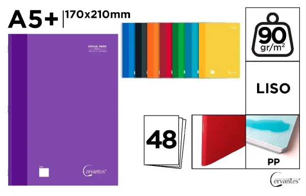 NOTEBOOK POLYPROPYLENE COVER 48 SHEETS 9