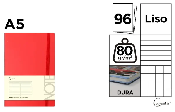BOUND NOTEBOOK WITH LINED CARBOARD COVER