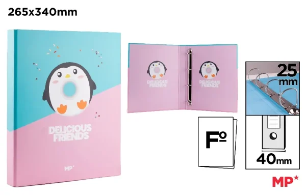 4 RINGS Fº CARTON BINDER