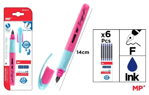 LIQUID INK FOUNTAIN PEN NIB 0.5 mm.