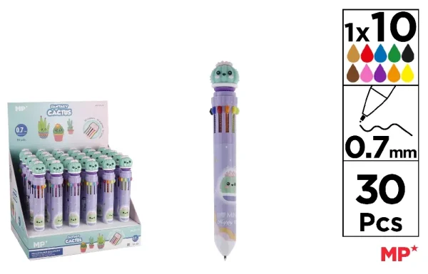 10-COLOUR FANTASY BALLPOINT PEN 0.7 mm.