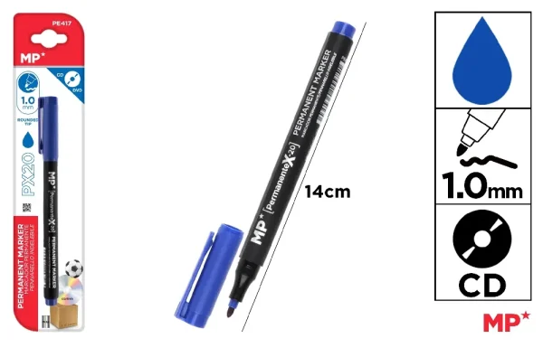 CD/DVD PERMANENT MARKER MEDIUM TIP 1.0 m