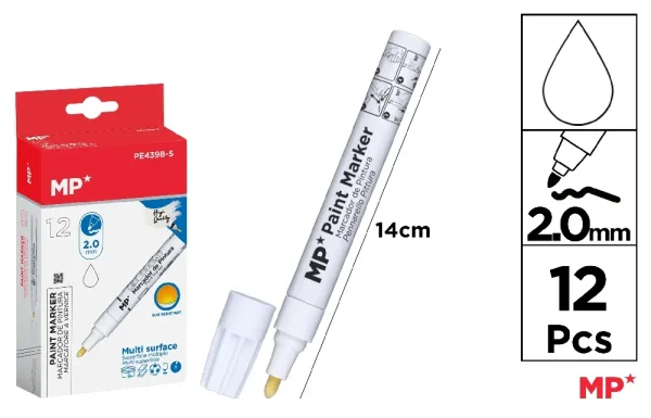 LONG LASTING PAINT MARKER BULLET TIP.