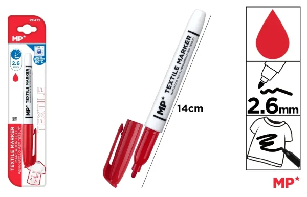 TEXTILE MARKER BULLET TIP 2.6 mm.