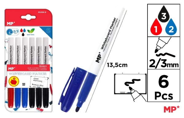 WHITEBOARD MARKER 6 UNITS.