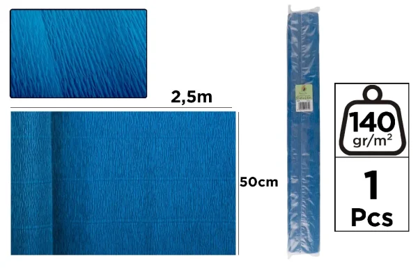 PAPER CREPE FLORIST 140 g 50 x 250 cm BL