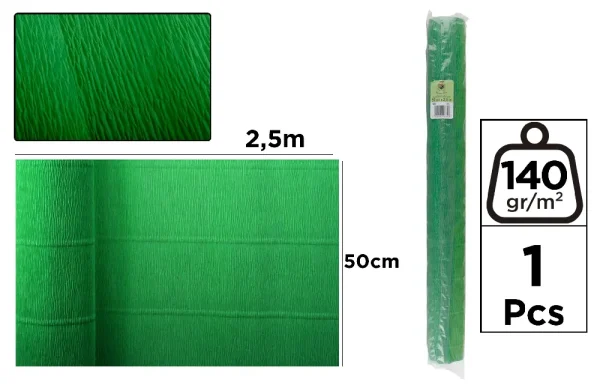 PAPER CREPE FLORIST 140 g 50 x 250 cm GR