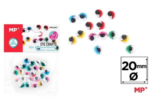 ROUND WIGGLE EYES FOR CRAFTS.