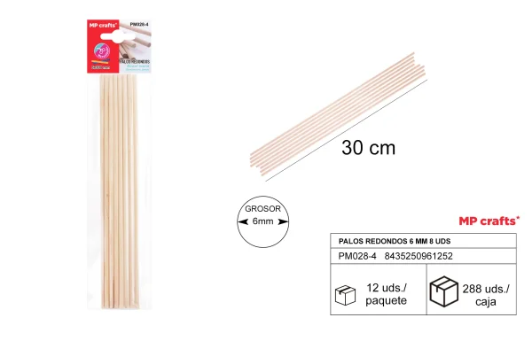 WOODEN DOWEL ROUND.