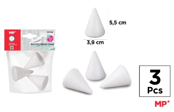 POLYSTYRENE CONE FOR CRAFTS.