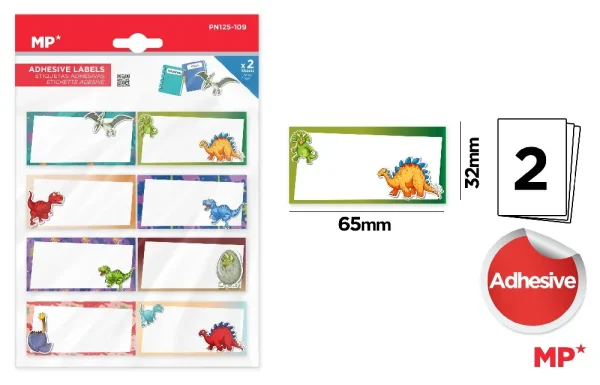 CUSTOMIZABLE DECORATED ADHESIVE LABELS.