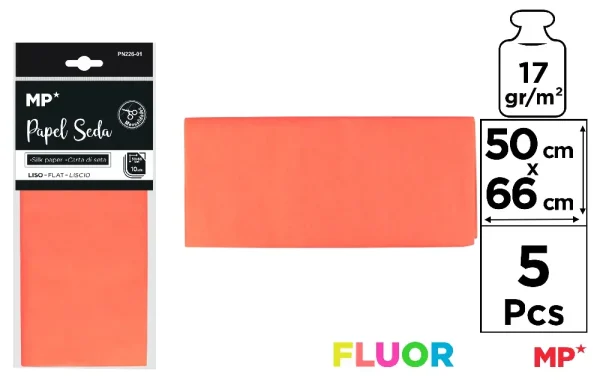 FLUORESCENT SILK PAPER 50 x 66 cm 17 g/m
