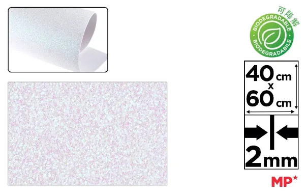 BIODEGRADABLE GLITTER FOAM