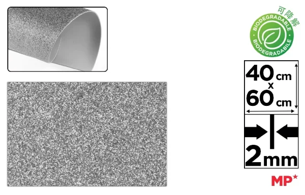 BIODEGRADABLE GLITTER FOAM