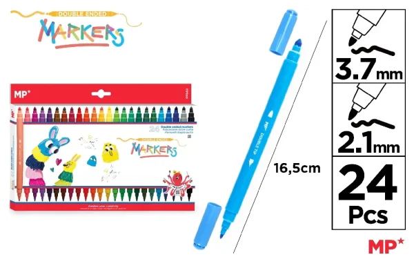 BI-POINT COLOUR FELT MARKERS