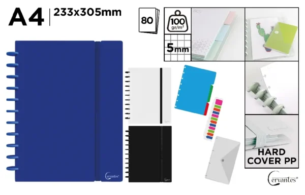 CUADERNO ANILLA CON HOJA EXTRAIBLE A4