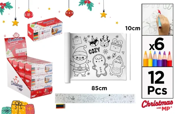 10x85cm coloring roll and color pencil