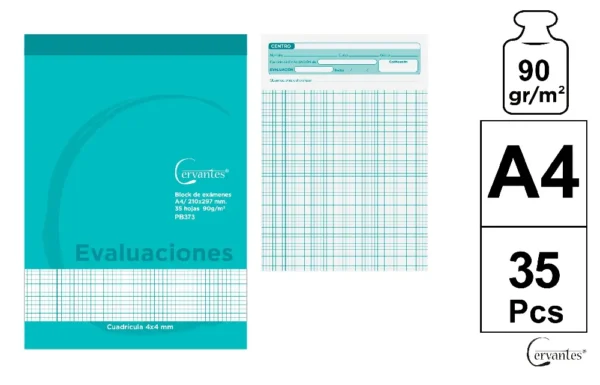 EVALUATION BLOCK A4 35 SHEETS 90 g/m²