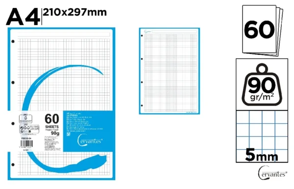 COLOR REFILL FOR RING BINDERS 60 SHEETS.