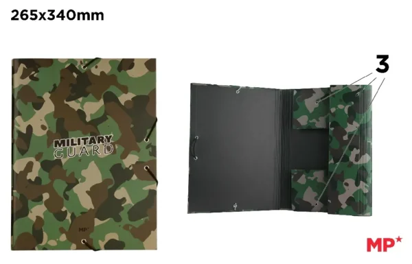FOLDER Fº WITH FLAPS AND ELASTIC BANDS
