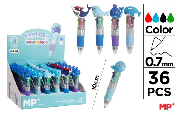 4-COLOUR FANTASY BALLPOINT PEN 0.7 mm.