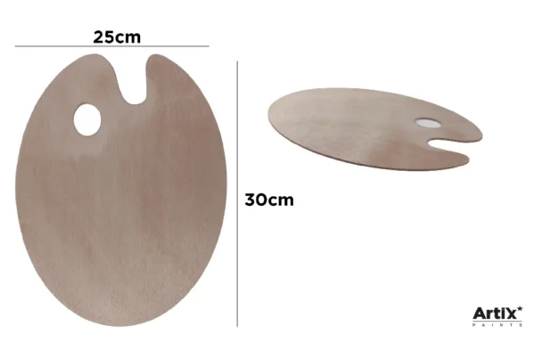 OVAL WOODEN MIXING PALETTES