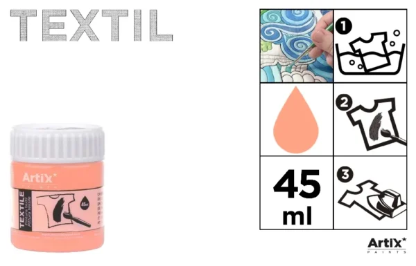 TEXTILE PAINT FOR FABRICS 45 ml