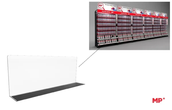 METHACRYLATE SHELF SEPARATOR
