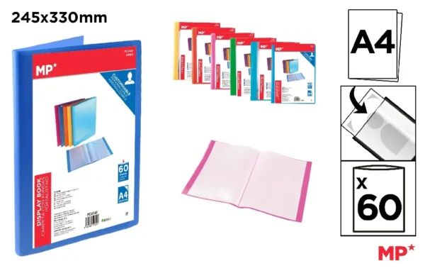 POLYPROPYLENE CUSTOMIZABLE DISPLAY BOOK.