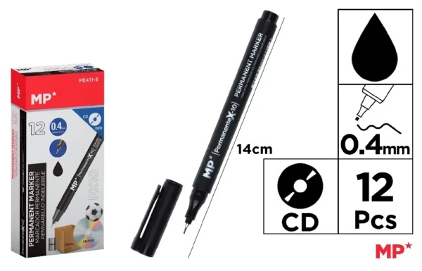 CD/DVD PERMANENT MARKER FINE TIP 0.4 mm.
