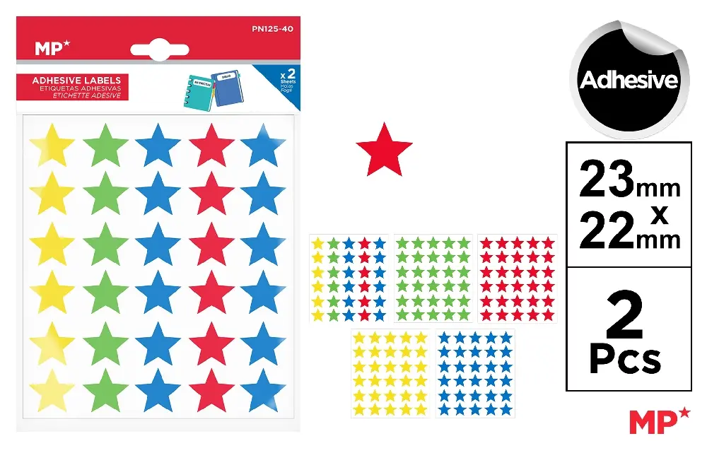 DECORATED ADHESIVES LABELS.