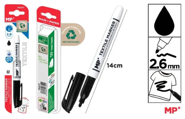 TEXTILE MARKER BULLET TIP 2.6 mm