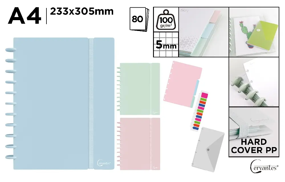 CUADERNO ANILLA CON HOJA EXTRAIBLE A4