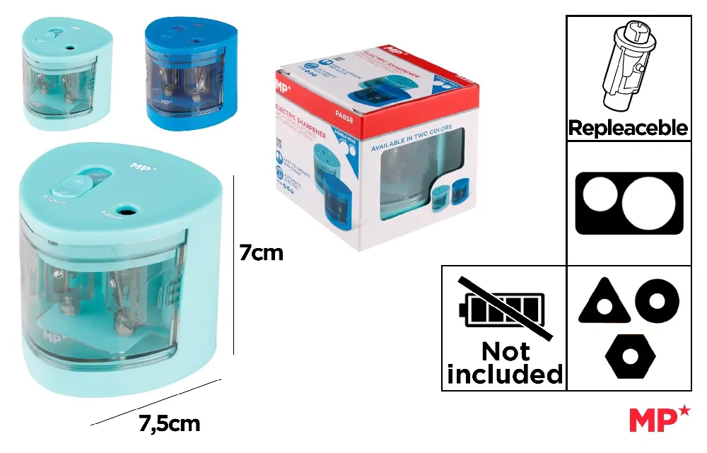 DOUBLE ELECTRIC PENCIL SHARPENER