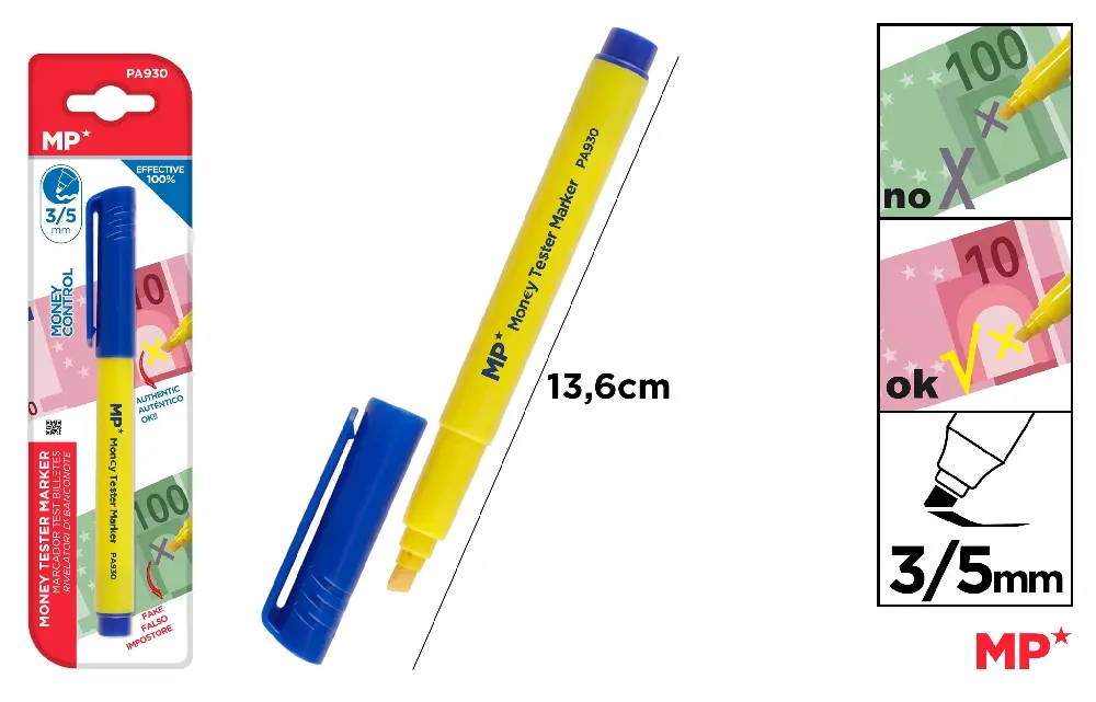 BANKNOTE DETECTOR MARKER.