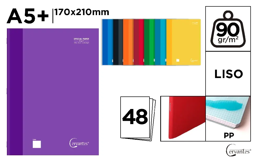 NOTEBOOK POLYPROPYLENE COVER 48 SHEETS 9