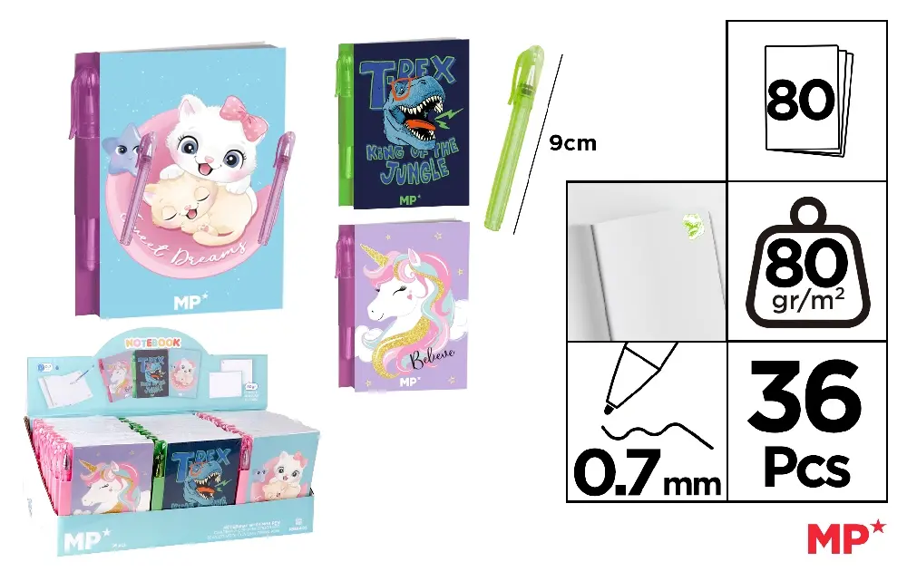 NOTEBOOK WITH MINI PEN