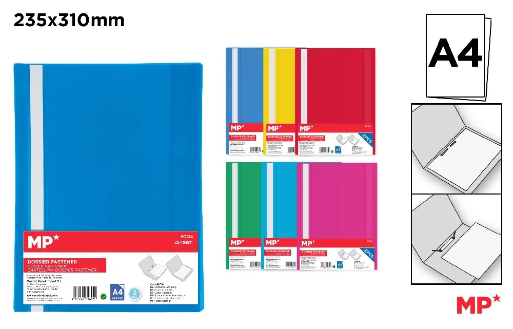 DOSSIER FASTENER FOLDER.