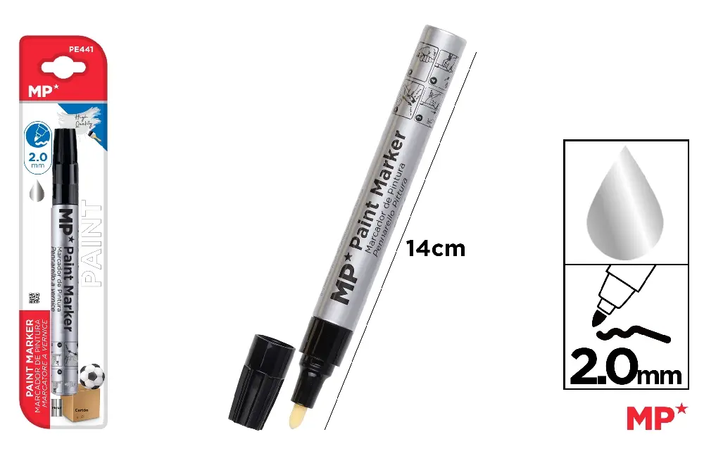 LONG LASTING PAINT MARKER BULLET TIP.