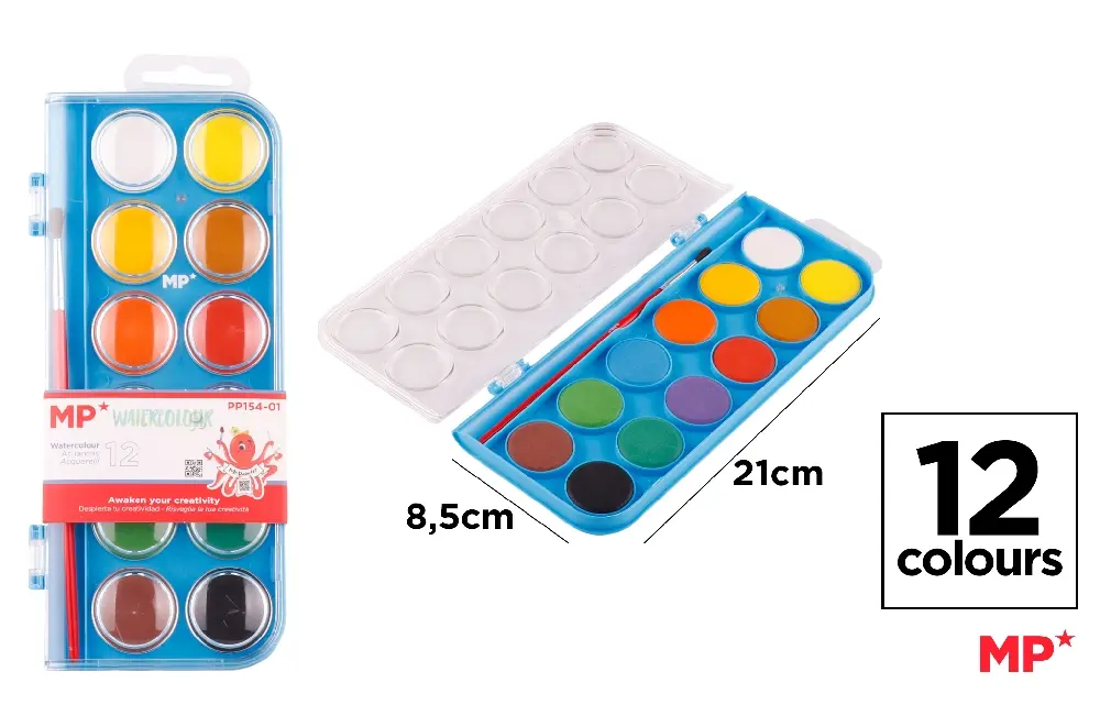 WATERCOLOR PAINT 12 UNITS