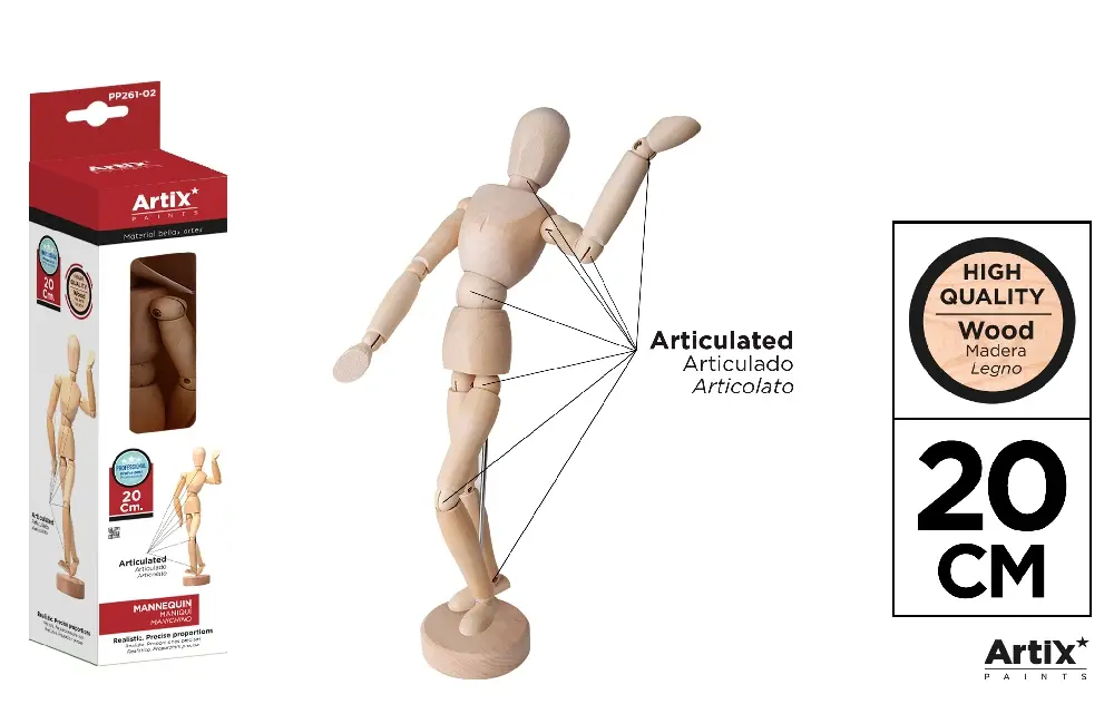 DRAWING MANNEQUIN BODY 20 cm.