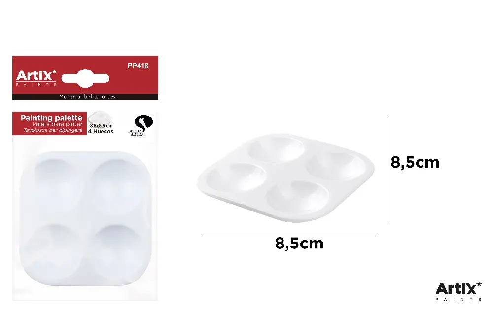 PLASTIC MIXING PALETTE WITH HOLES