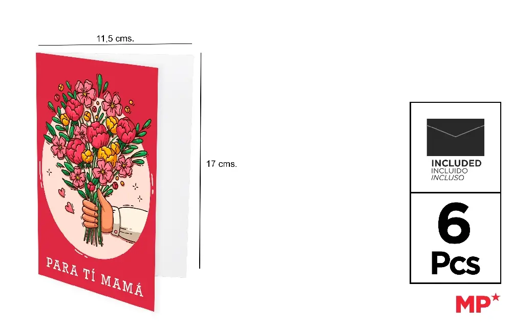 GREETING CARD / CELEBRATION 11.5 x 17 cm