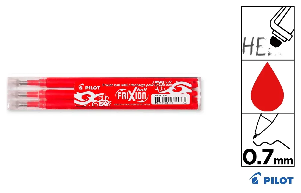 FRIXION REFILL RED NRFXR (11).