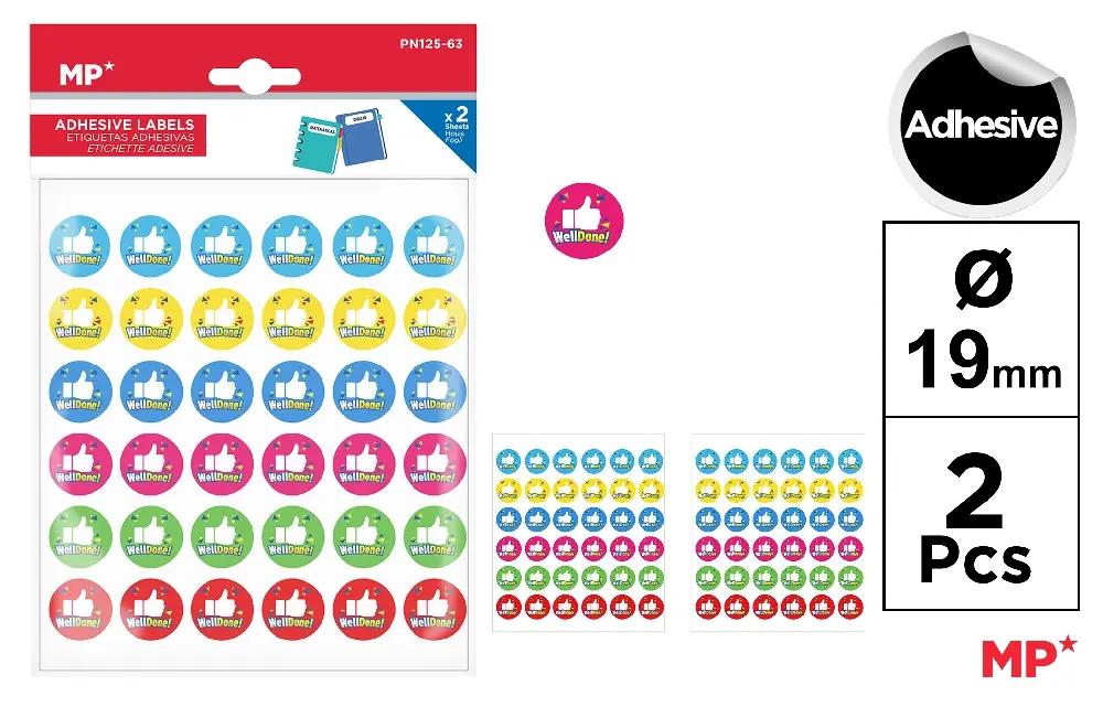 DECORATED ADHESIVES LABELS.