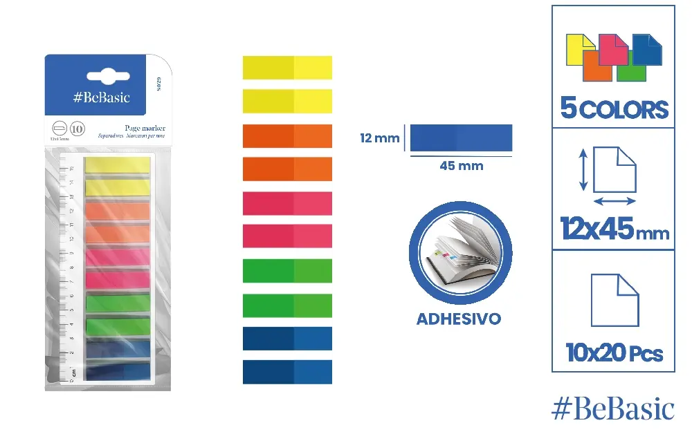 REPOSITIONABLE ADHESIVES INDEX PAGE MARK